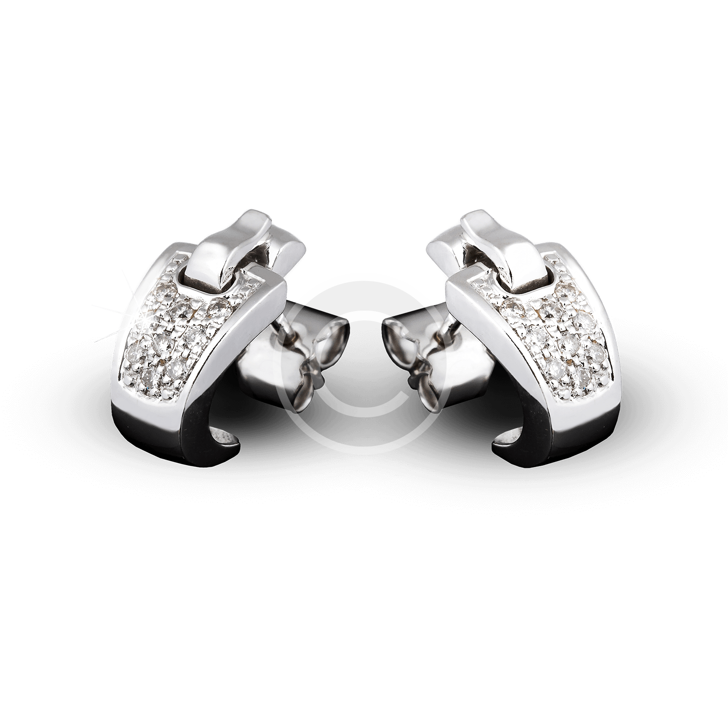 Mondevio Silver Bead Hoop Earrings